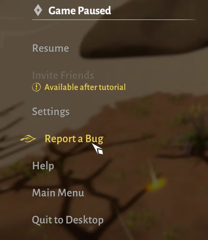 Report a bug